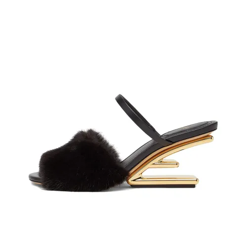 Fendi First Слипоны Женские Черные