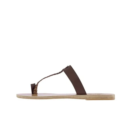 ANCIENT GREEK SANDALS Шлепанцы Женские Каштановый