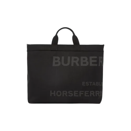 Burberry Horseferry Нейлоновая Сумка-Тот Сумка для покупок Сумка через плечо Сумка стандартная мужская черная