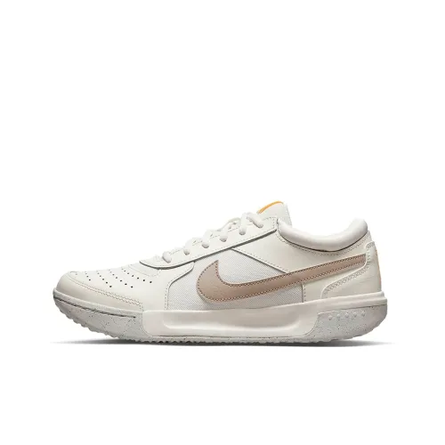 Nike Court Zoom Lite 3 Амортизация Износостойкие Низкие Кроссовки для Тенниса Женские Белые Серые