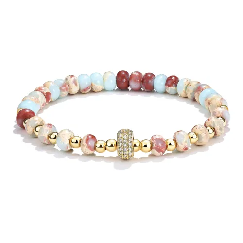 LEONAJ Медные браслеты с камнем Shoushan для женщин