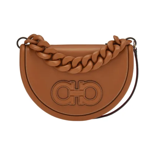 FERRAGAMO AURA Сумка из коровьей кожи сумка через плечо сумка для ноутбука обычная женская коричневая