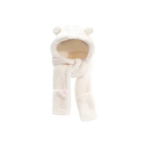 KENMO Искусственный кроличий мех капюшоны и плюшевые шапки унисекс