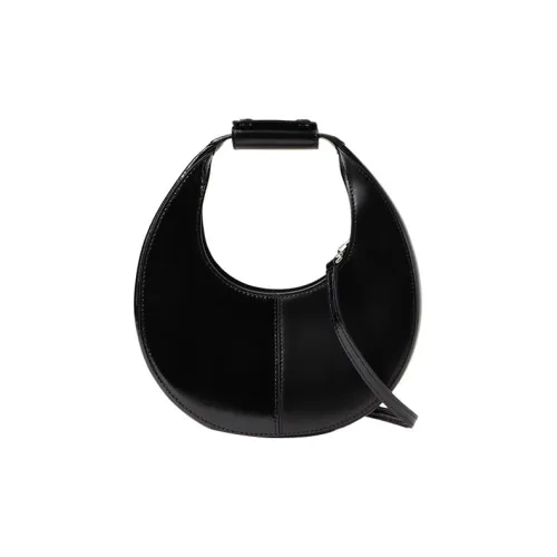 Staud Кожа Полумесяц Сумка Сумка через плечо Мини Сумка Женская Черная