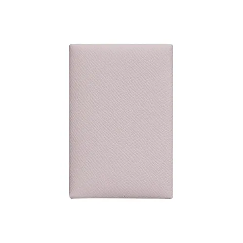 HERMES Calvi Epsom Телячья кожа Держатель для визиток Монетница Кошелек Держатель для карт Женский 09 Бледно-розовый Фиолетовый Палевой Фантастический Фиолетовый