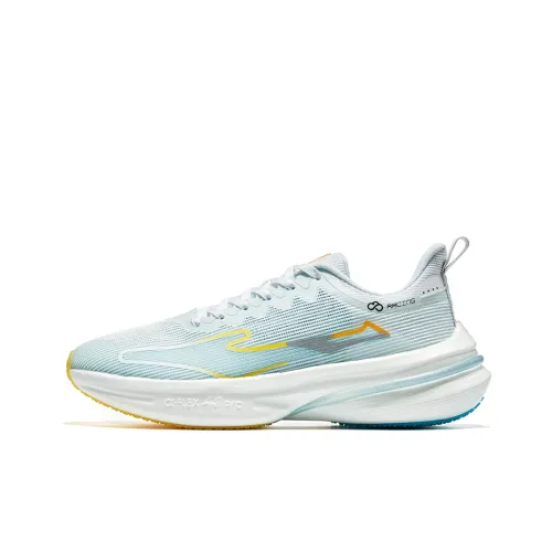 Erke Qitan 4,0 Pro Низкий топ Беговые кроссовки Мужские Белый Оранжевый