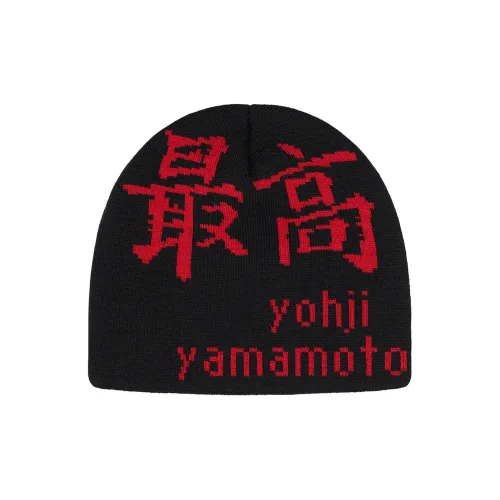 Supreme x Yohji Yamamoto Акриловые шапки-бини Унисекс Черный Серый Зеленый