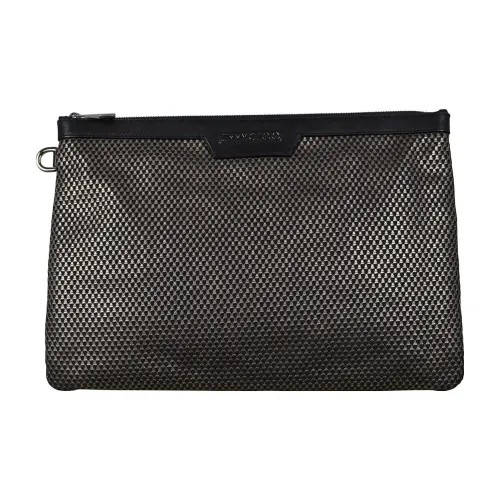 Jimmy Choo Кожаный клатч Мужской Черный Коричневый