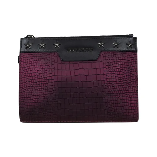 Jimmy Choo Кожаный клатч Мужской Бордовый