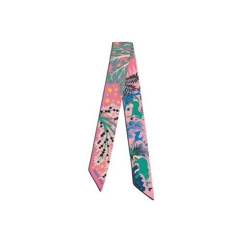 HERMES Шелковый шарф женский многоцветный