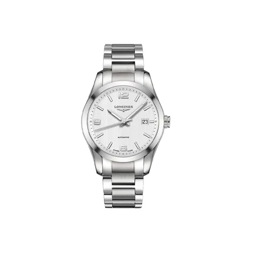 Longines Автоматический Механический Механизм Мужские Часы Conquest Classic Collection 40 мм Серебряные
