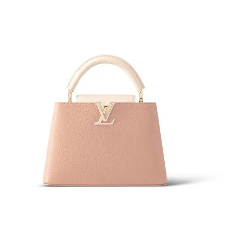 LOUIS VUITTON Capucines Taurillon Кожа Капусин Через плечо Тоут Сумка Над плечо Маленькая Женская Розовая