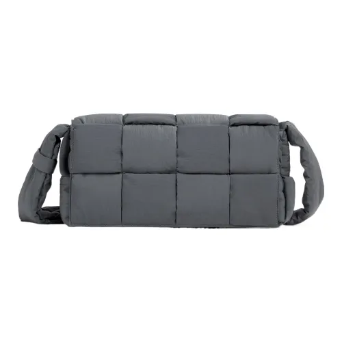 Bottega Veneta PaddedCASSETTE Ткань Сумка-подушка Сумка через плечо Средняя Мужская Грозовая Серый Pool Синий