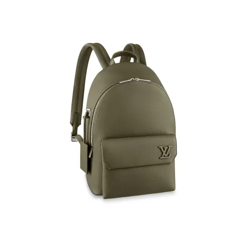 LOUIS VUITTON TAKEOFF Рюкзак из коровьей кожи стандартный мужской хаки зеленый