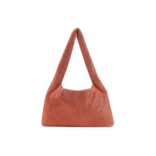 KARA Кристальная вышитая ткань сумка через плечо сумка женская апельсин