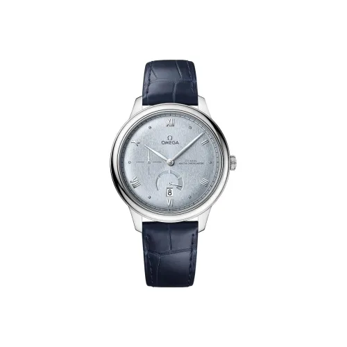 OMEGA Elegant Saucer Series Автоматический Механический Механизм Мужские Часы 41 мм Синий Циферблат Корпус из Нержавеющей Стали