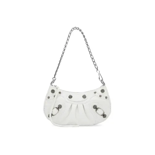 Balenciaga Le Cagole Овчина Сумка на плечо Портативная Сумка через плечо Мини Женская Белая