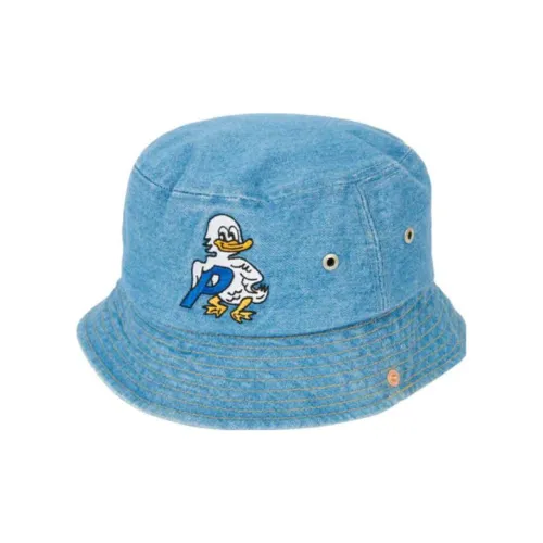 Дворцовый Cotton Bucket Hats Синий Унисекс
