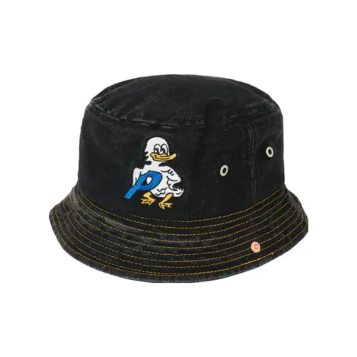 Дворцовый Cotton Bucket Hats Черный Унисекс