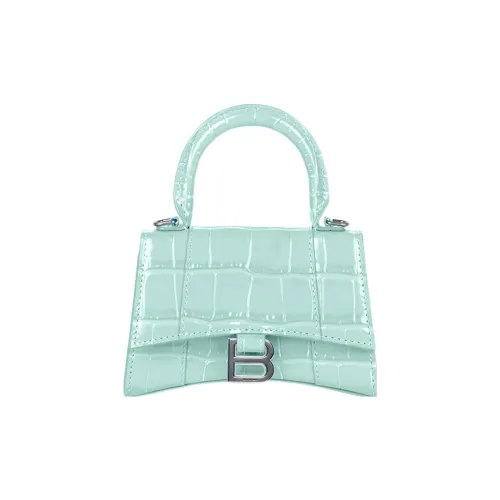 Balenciaga HOURGLASS Сумка через плечо из коровьей кожи мини-сумка женская ярко-синяя