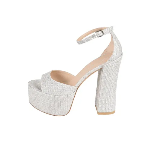 Stuart Weitzman SW Стильные Сандалии Женские Серебряные