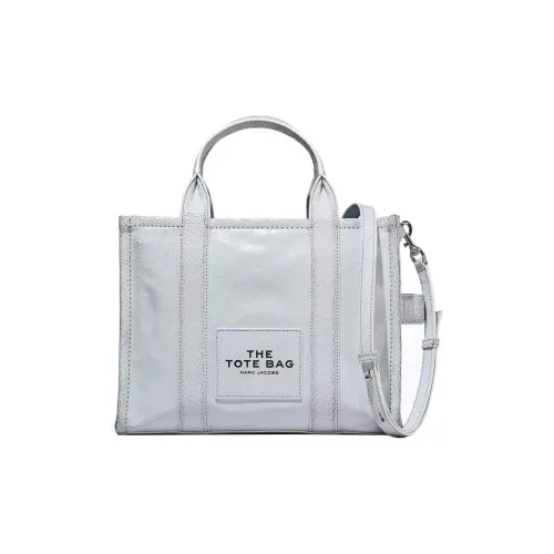 MARC JACOBS Кожа Тоут Сумка Сумка для покупок Сумка через плечо Сумка Маленькая Женская Серебряный Серый