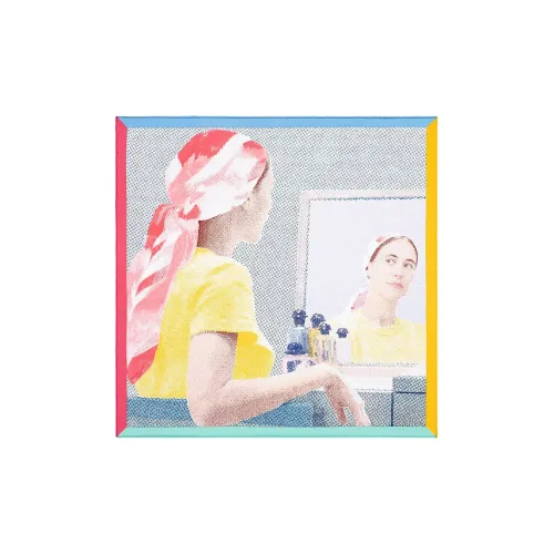 HERMES Regard de Soie Шелковый Шарф Женский Синий Розовый Рыжевато-коричневый