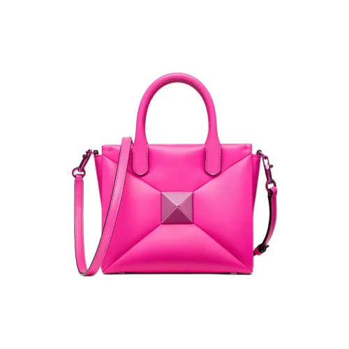 Valentino One Stud Овечья шкура Сумка через плечо Сумка Маленькая Женская Розовая