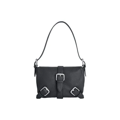 By Far Сумка через плечо из коровьей кожи женская черная