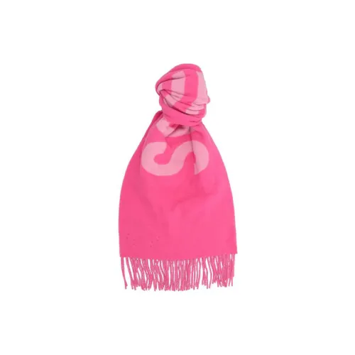 Jacquemus Wool Knit Шарфы Фуксия Унисекс