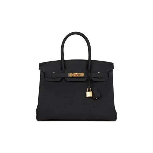 HERMES Birkin Коровья кожа Togo 3Y Caban Сумка Birkin Сумка 30 Женская Черная Синяя