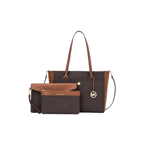 MICHAEL KORS Maisie Холст Сумка Большая Женская Кофейная и Коричневая