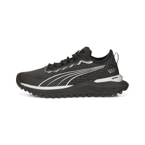 PUMA Voyage Nitro Slip-Resistant Abrasion-Resistant Low Top Беговые кроссовки Женские Черный Белый
