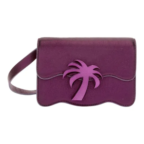 PALM ANGELS Lambskin Crossbody Bag Shoulder Bag Women's Purple