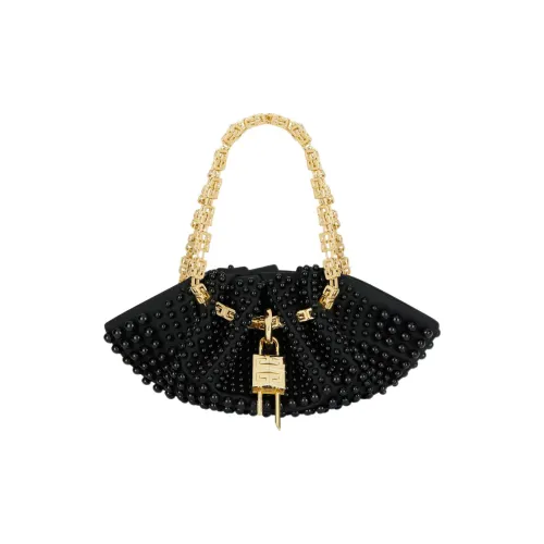 GIVENCHY Kenny Ткань с Овчина Сумка Мини Женские Черный