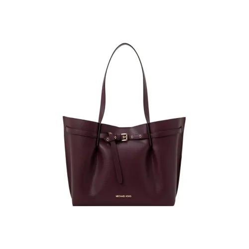 MICHAEL KORS Эмилия Коровья кожа Тоут Сумка Сумка для покупок Сумка на плечо Сумка Большая Женская Бордовая Красная