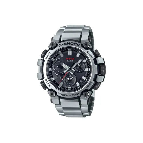 Г Shock Солнечный Кварцевый Механизм Нержавеющая Сталь Ремешок Часы Мужские Черный Циферблат