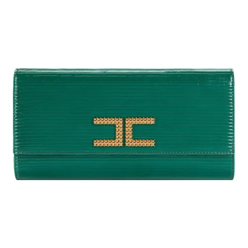 Elisabetta Franchi Синтетическое волокно Одно плечо Клатч Женские Изумрудно-зеленый