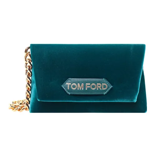 TOM FORD Вельвет Сумка Клатч Женская Зеленая