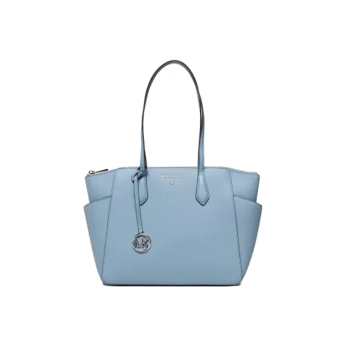 MICHAEL KORS Marilyn Натуральная кожа Тоут Сумка Сумка для покупок Сумка через плечо Сумка среднего размера Женская Синяя