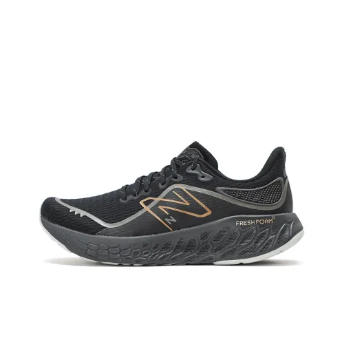 New Balance NB Свежий Foam X 1080v12 Низкие Кроссовки для Бега Унисекс Черные