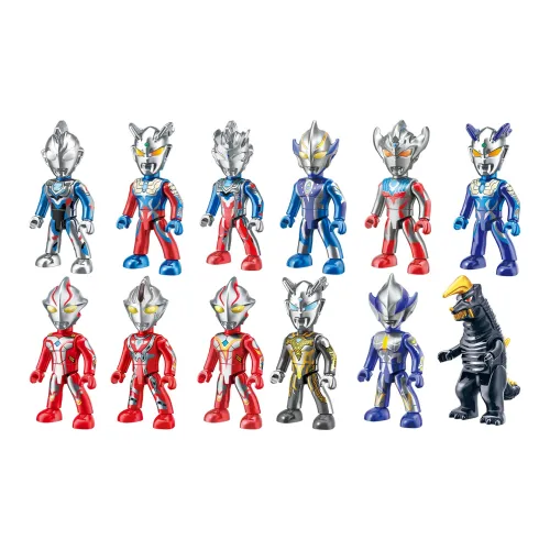 QIMENGJIMU Ультрамен Вселенная Security Команда Сборка Конструкторы Слепые коробки 5 шт Mystery Коробка 12 шт Mystery Коробка