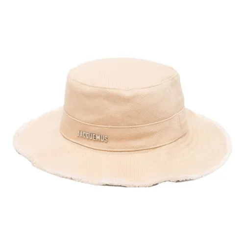 Jacquemus Cotton Bucket Hats Бежевый Мужской