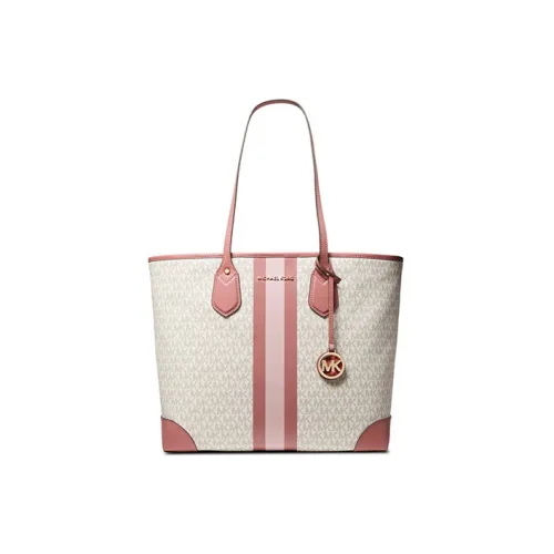 MICHAEL KORS ЭВА Комбо Сумка Тоут Сумка Сумка для покупок Сумка через плечо Сумка Большая Женская Ванильный Белый и Розовый Красный