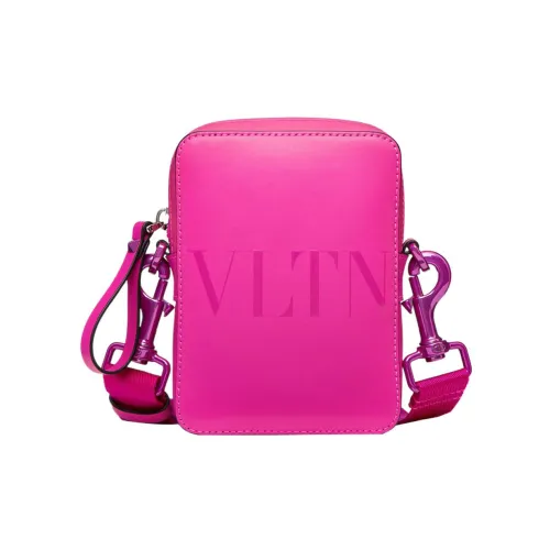 Valentino VLTN Телячья кожа Сумка через плечо Маленькая Мужская Розовая