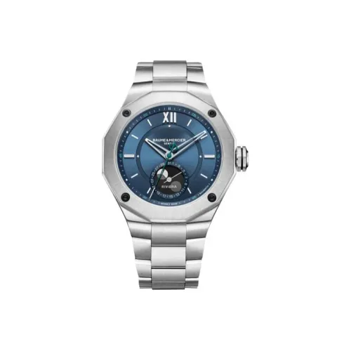 Baume & Mercier Механический механизм Мужские часы 43mm*36,47mm*12,34mm Синий