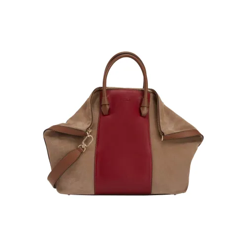 Furla Miastella Телячья кожа с замшей Тоут Сумка Сумка для покупок Сумка через плечо Сумка Большая Женская