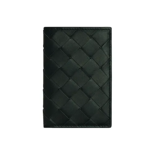 Bottega Veneta Коровья кожа Держатель для карт кошелек Мужской Темно-зеленый