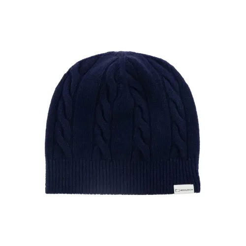 WOOLRICH Вязаные шапки из шерсти, синие, женские