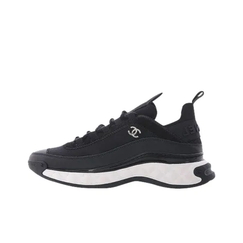 CHANEL Низкий топ Спортивная повседневная обувь Женская Черная